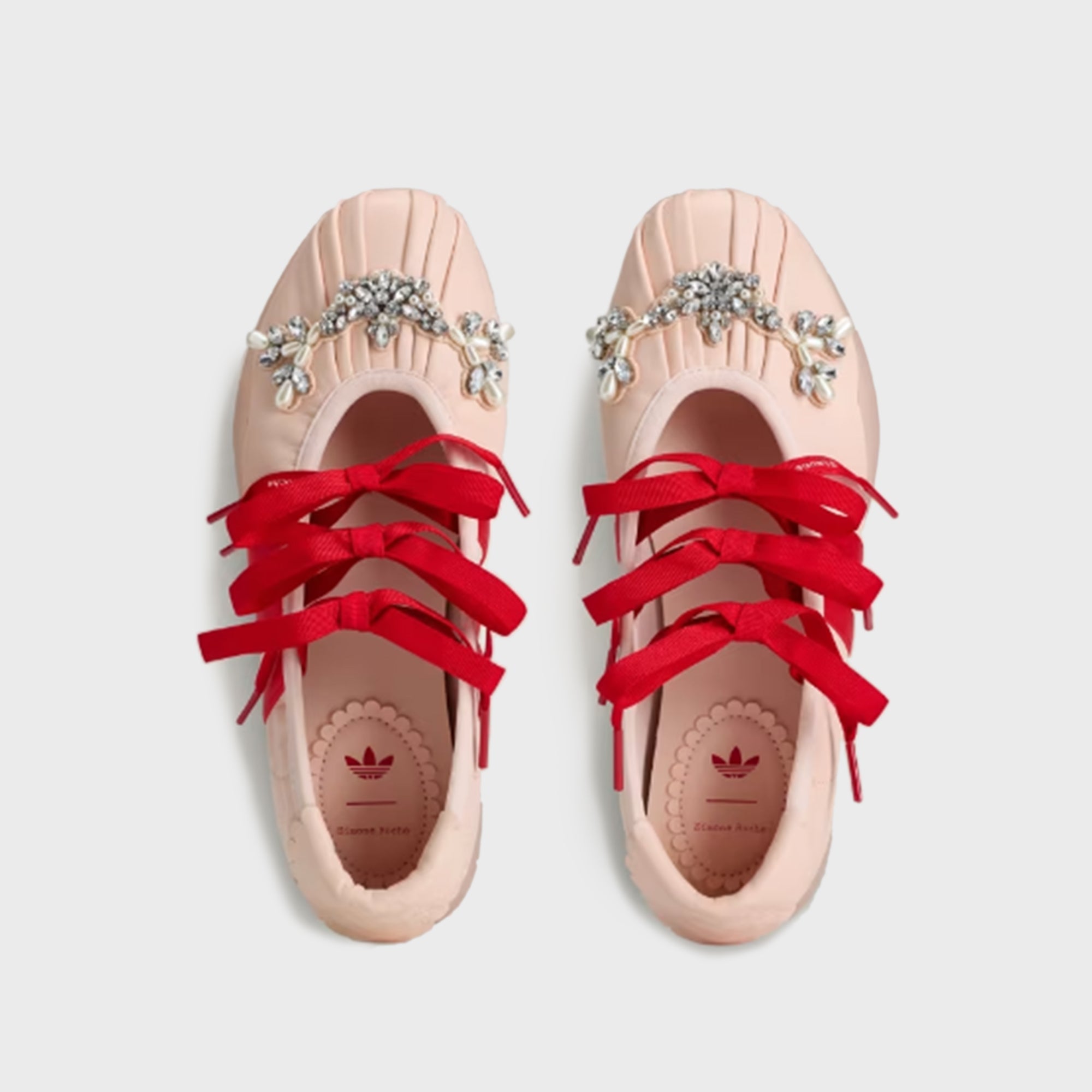 adidas x Simone Rocha WMNS Taekwondo Ballerina Leather - Pink Tint / Better Scarlet