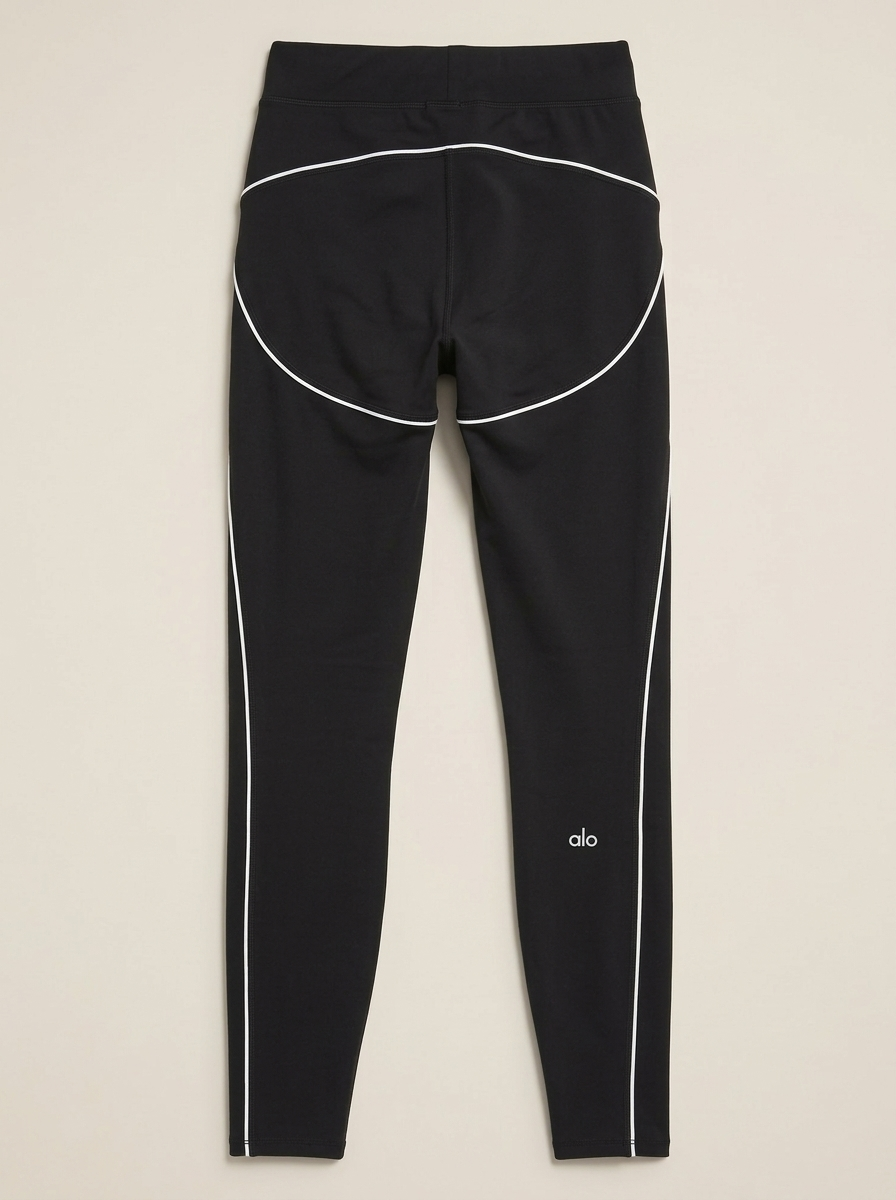 Airbrush High-Waist Heart Throb Legging - Black/White