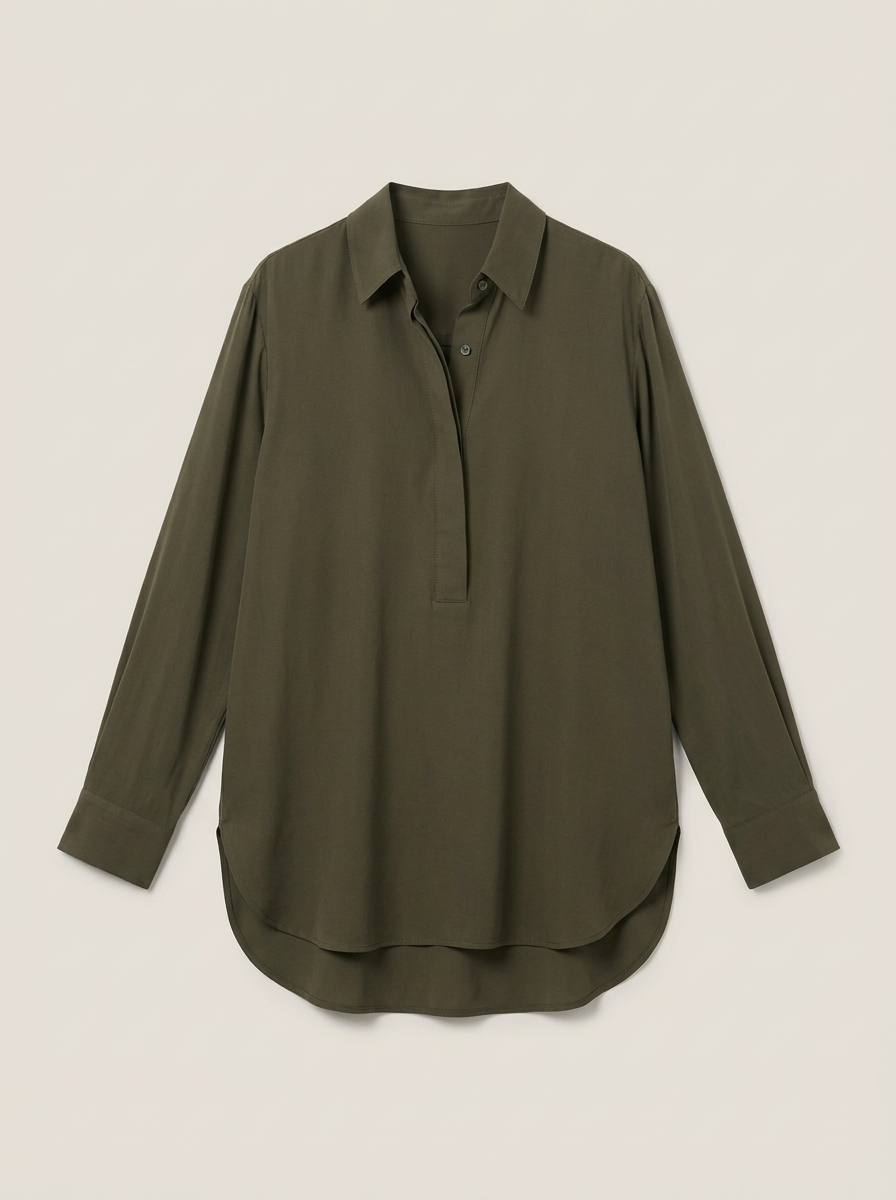 Astrielle Button Front Oversized Shirt
