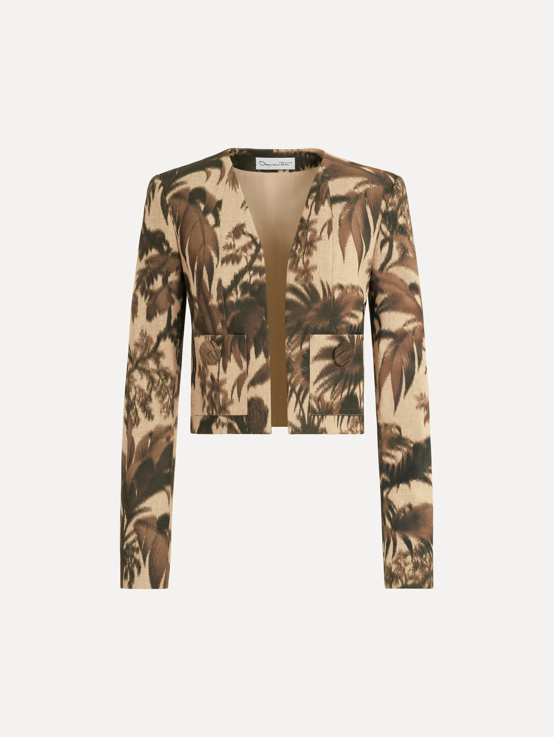 Chiné Palm Leaves Jacket