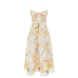 Clash Tuck Midi Dress