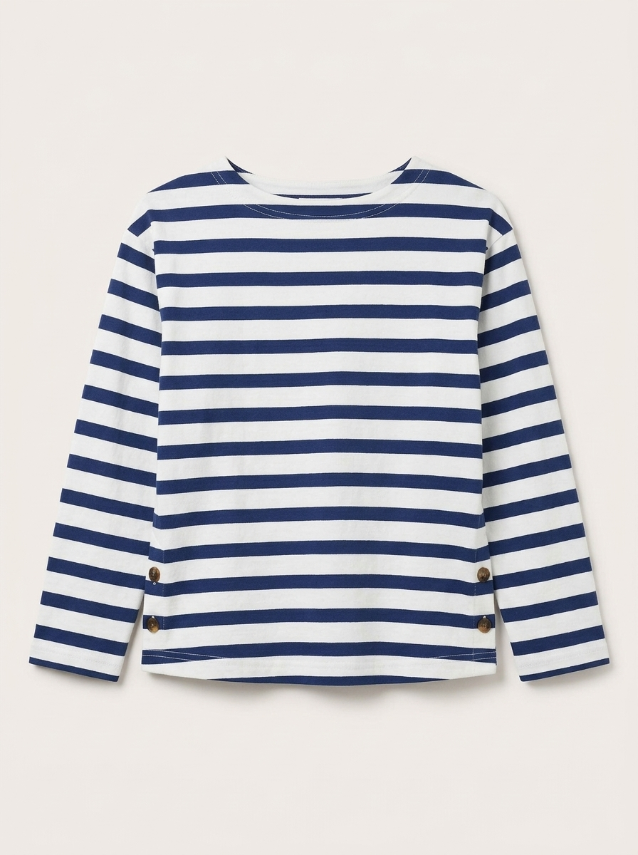 Cotton Jersey Mille Stripe Tee