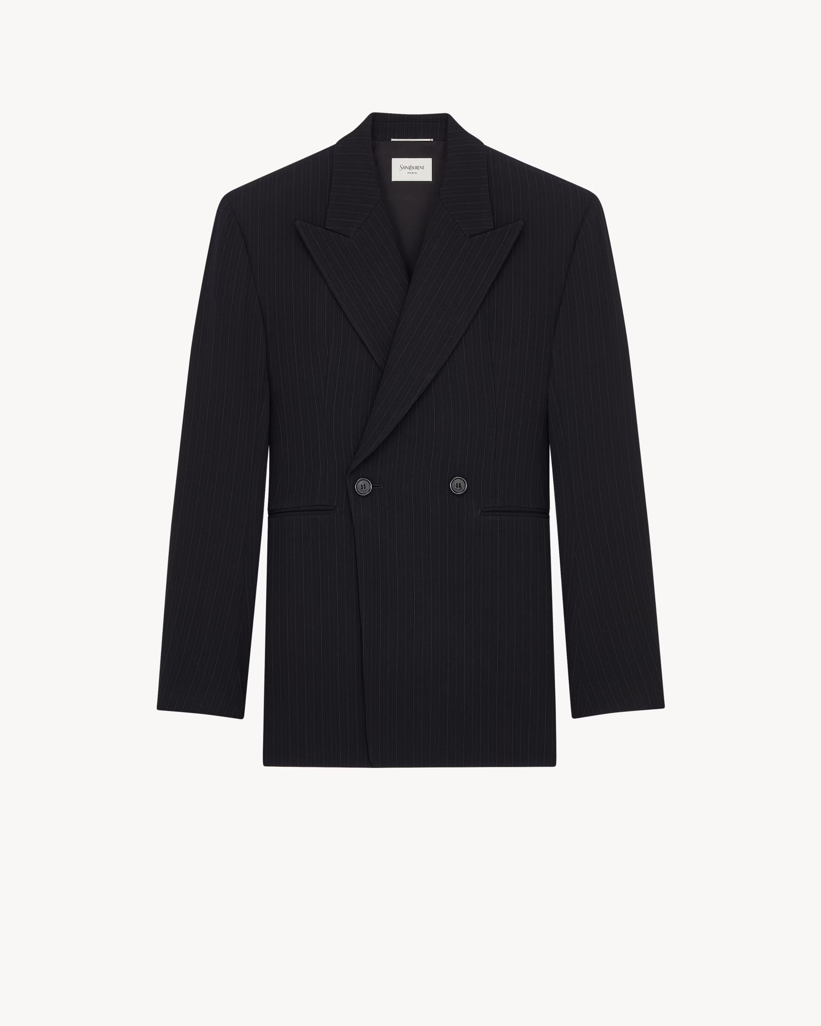 double-breasted jacket in grain de poudre