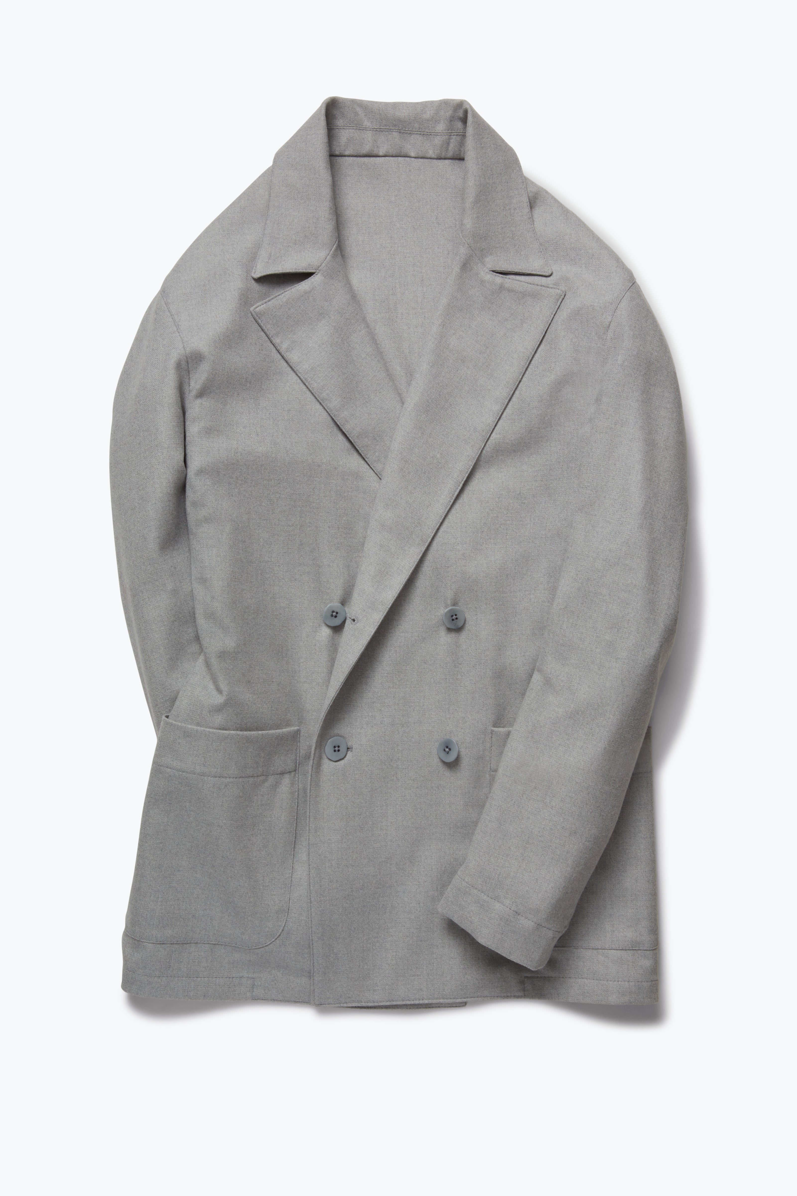 Double Breasted Shirt Jacket (Pearl Moss Flannel)