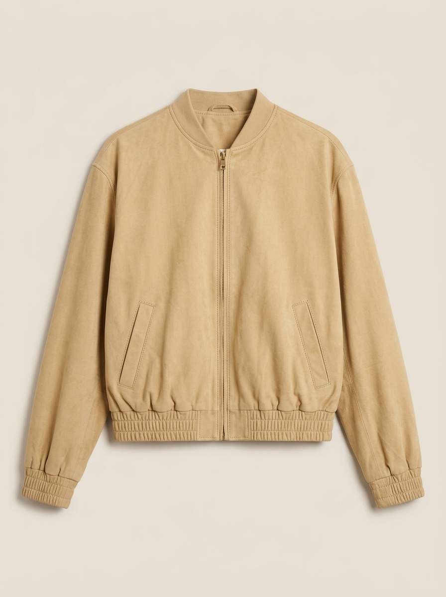 Faux Suede Zadie Bomber Jacket