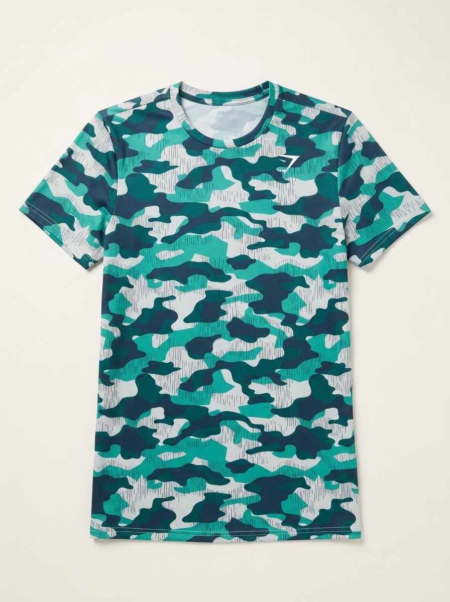 Gymshark Arrival T-Shirt - Teal Print