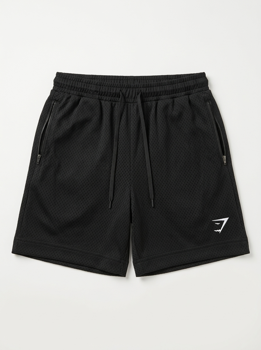 Gymshark Campus Mesh Shorts - Black