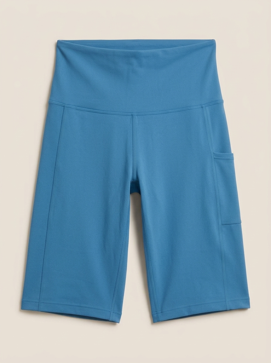 Gymshark Legacy Ruched Tight Shorts - Lakeside Blue