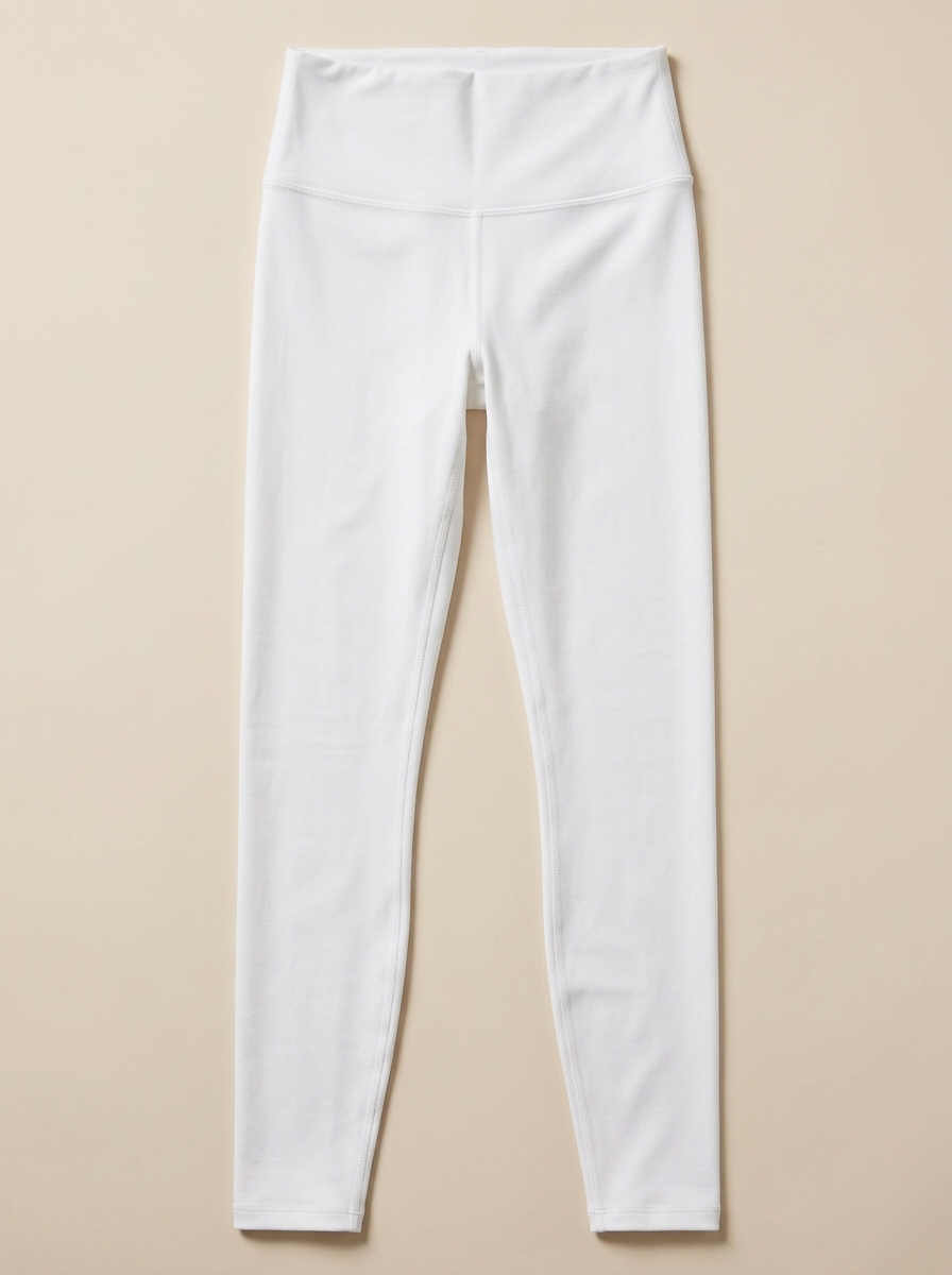 High-Waist Airbrush Legging - White