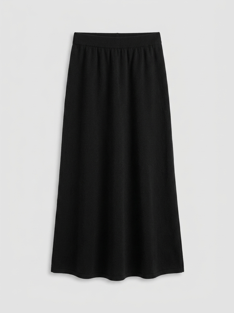 INFINITY KNIT SKIRT - BLACK