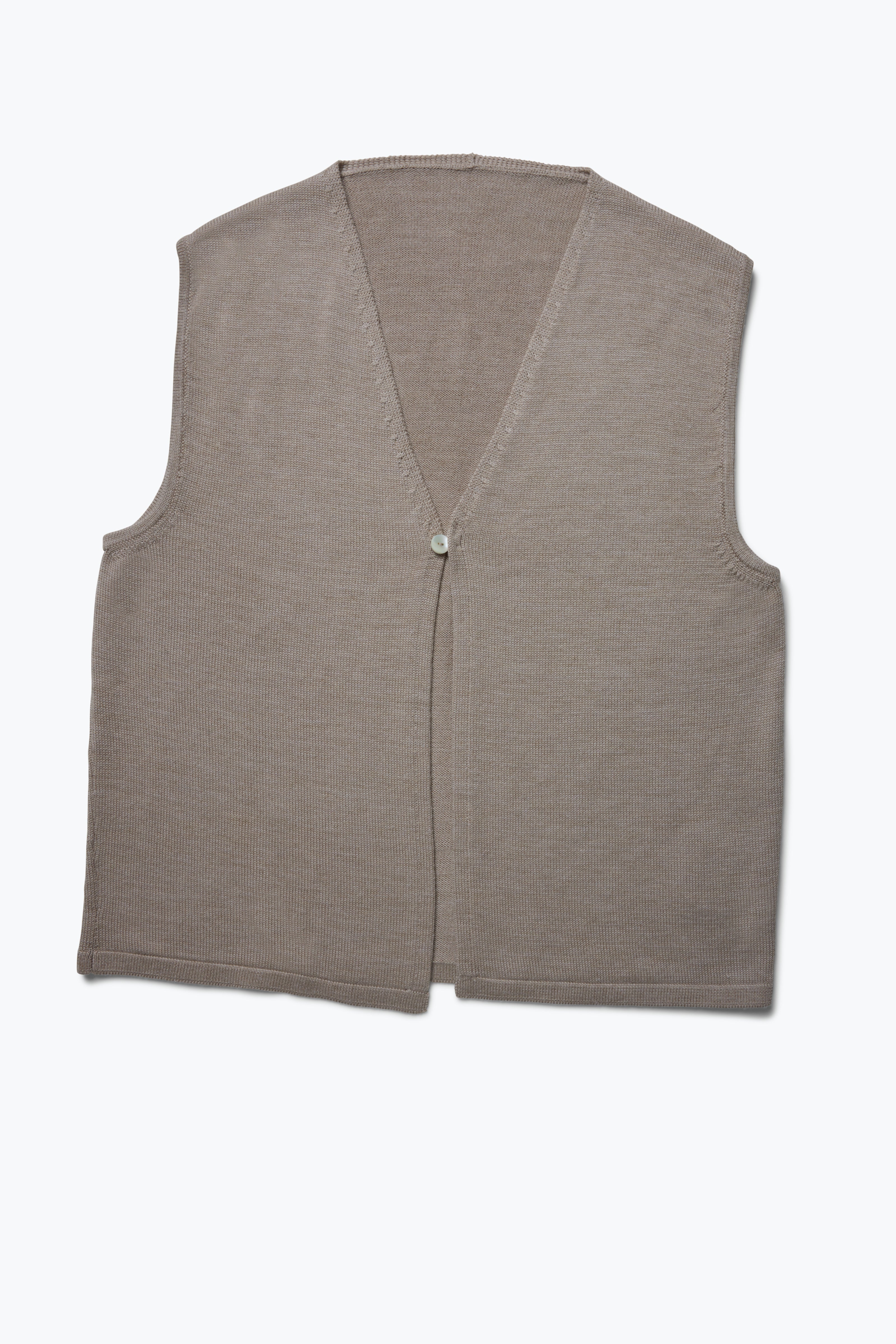 Knit Vest (Oat Wool Silk)