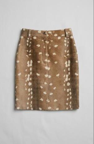 Loulou de Saison Mica Genuine Calf Hair Skirt