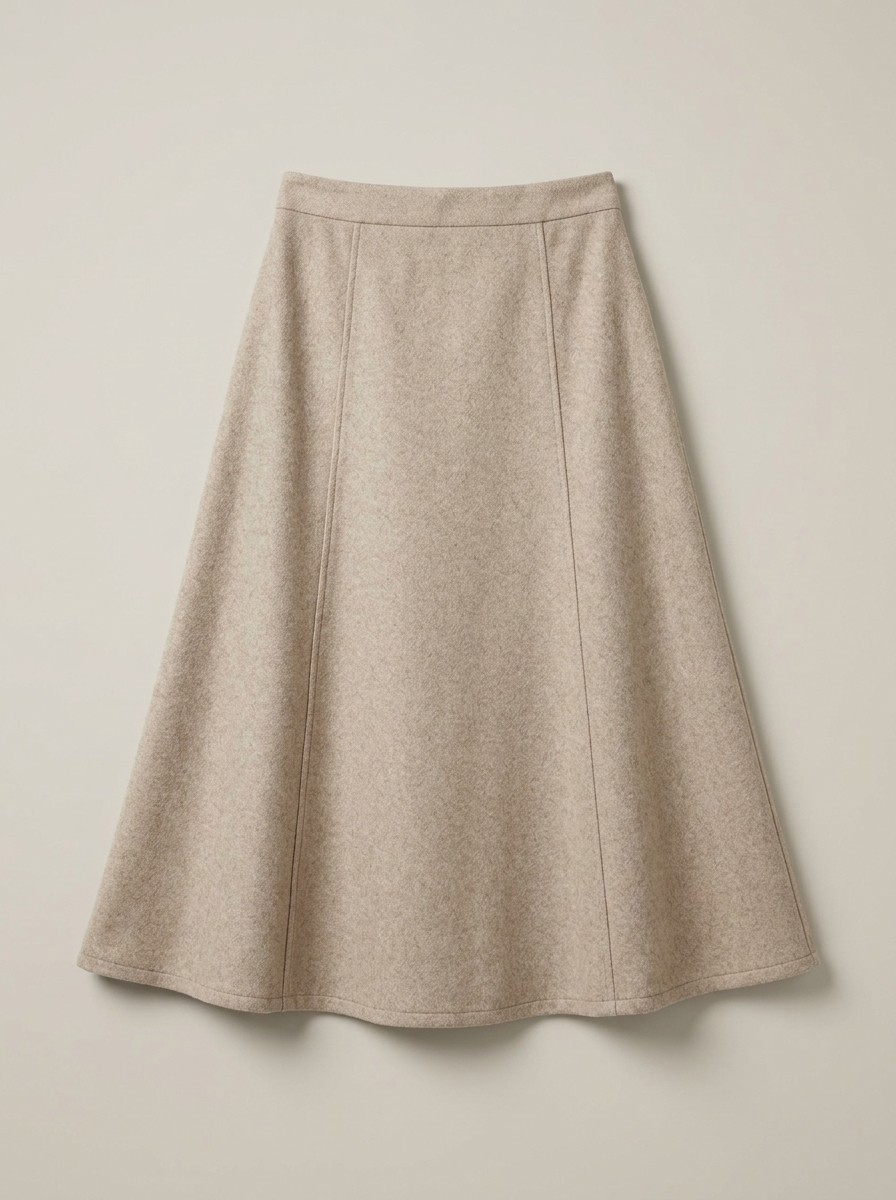 Maëlle Bias-Cut Swing Skirt
