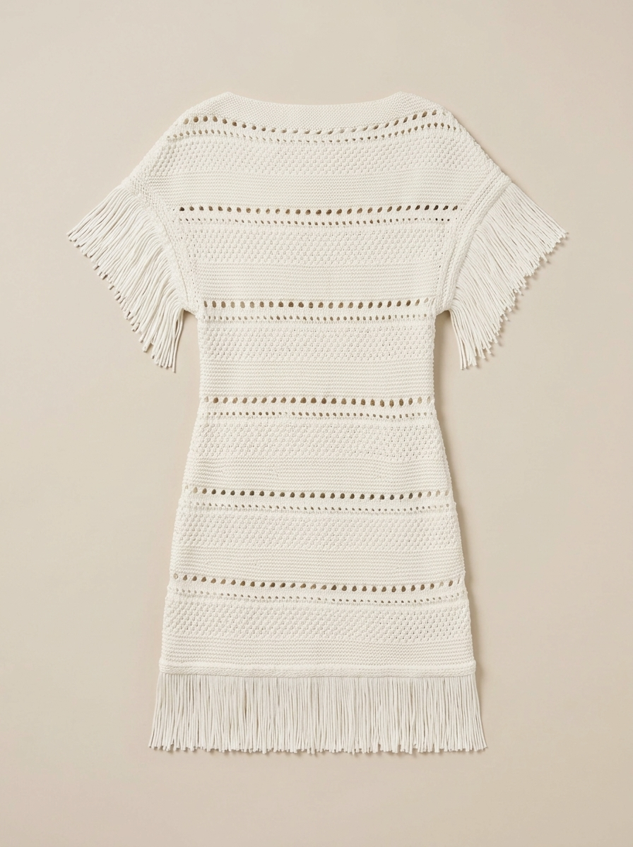 MAREN KNIT DRESS - OFF WHITE
