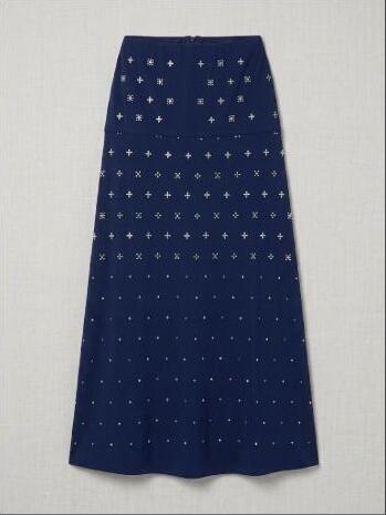 Rabanne Embellished Stretch-Jersey Maxi Skirt