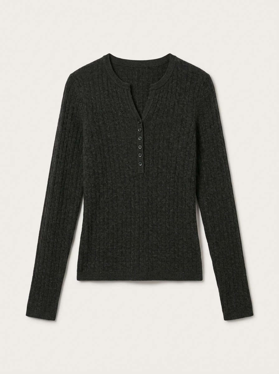 Richie Button Up Cable Sweater