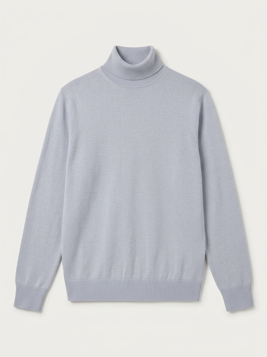 Roll Neck (Pearl Wool Silk)