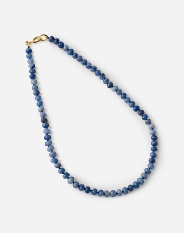 Semiprecious Beaded Choker Necklace