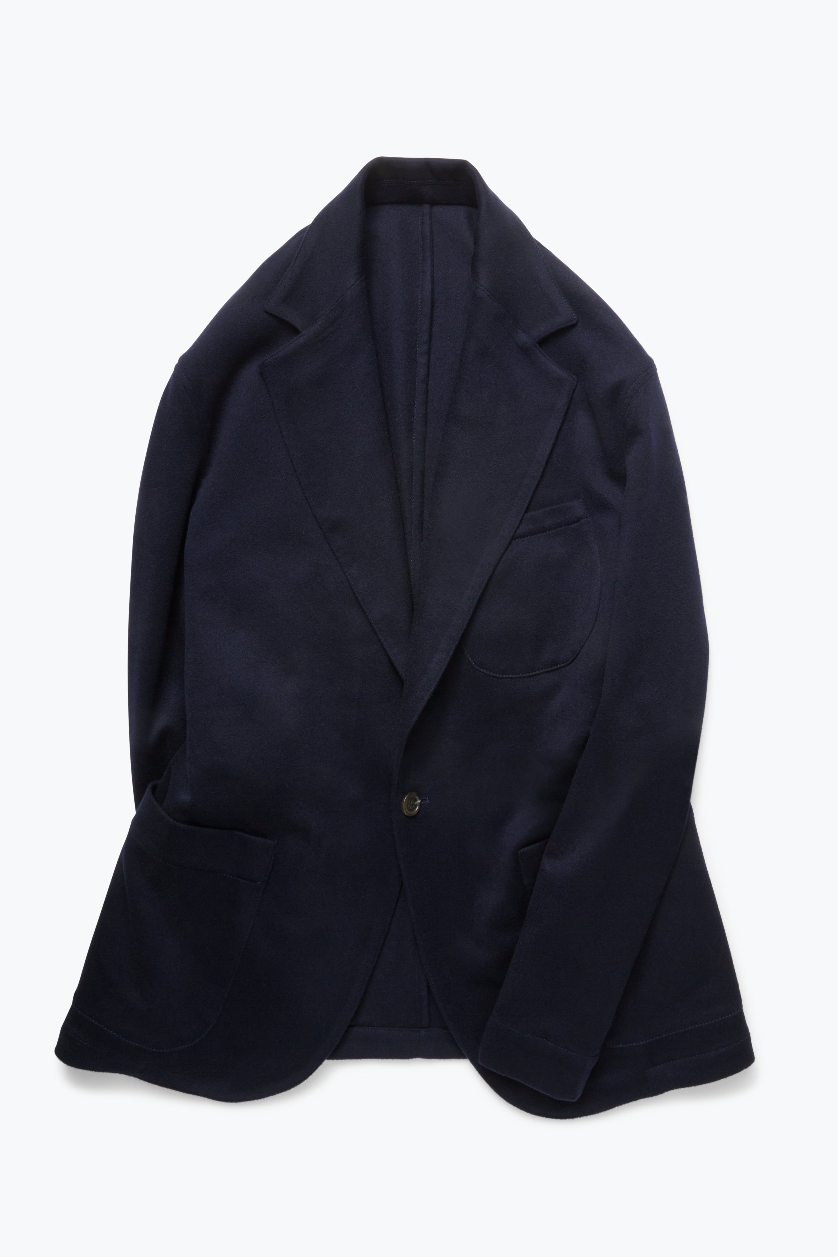 Single Breasted Shirt Jacket (Navy Guarnissage Cashmere)