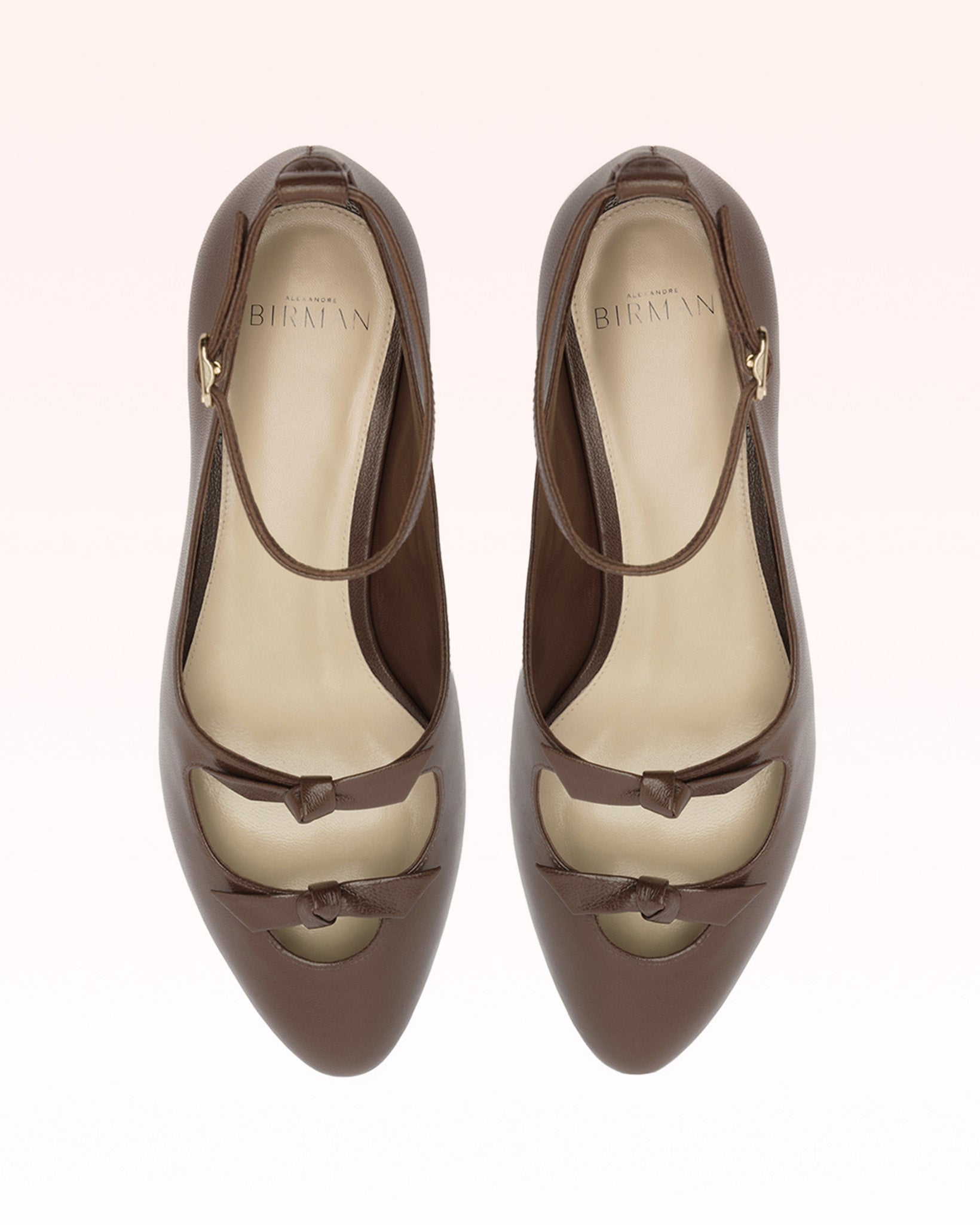 Slim Clarita Peep Ballerina Brown