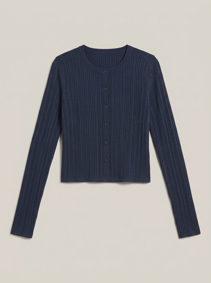 Sweater High-Waist Sunlit Short - Navy