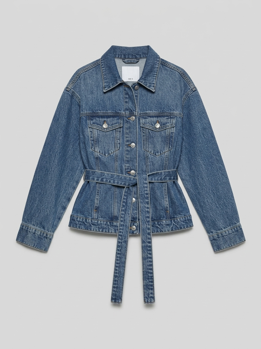 Taylor Belted Denim Jacket