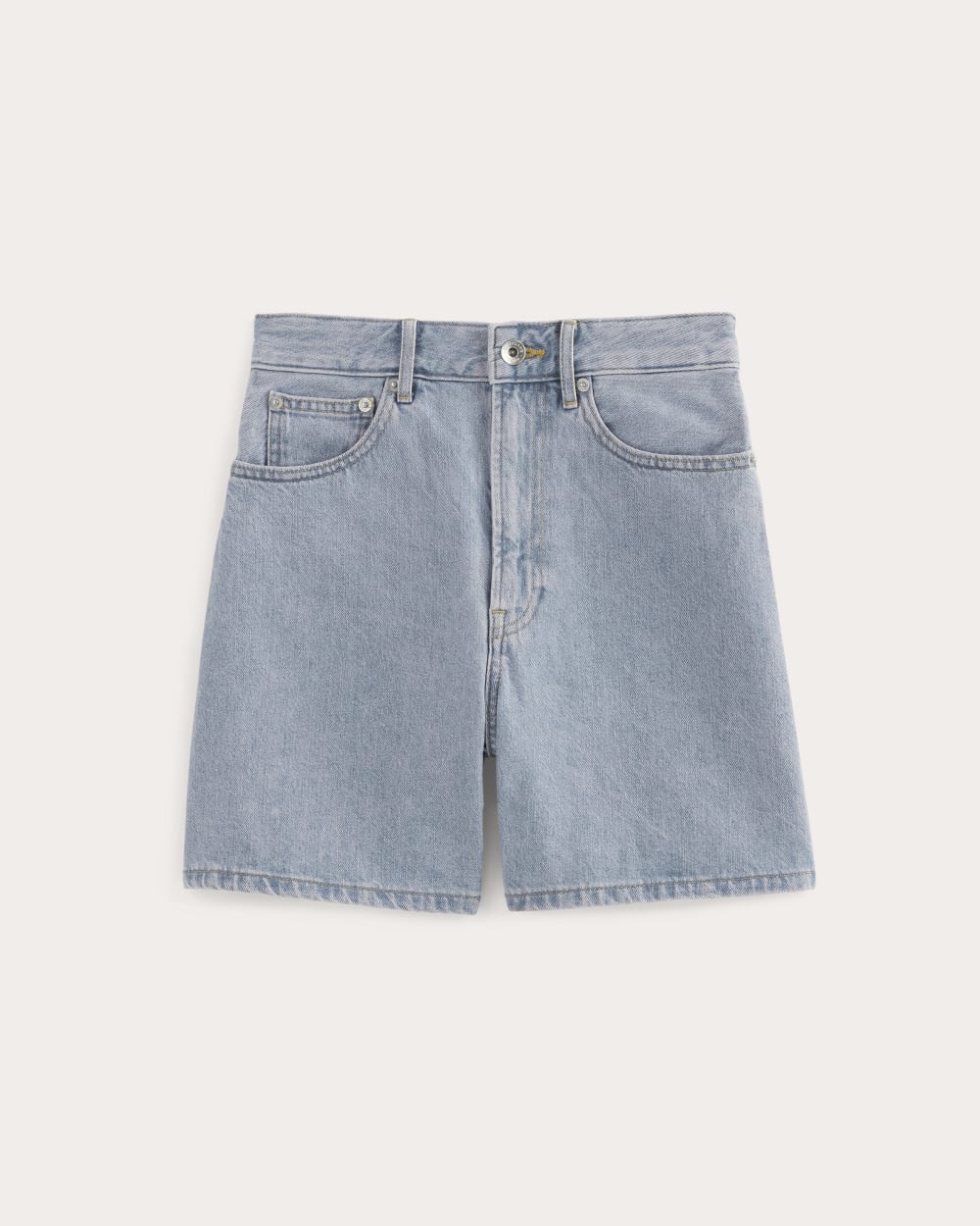 The A-Line Denim Short | Light Indigo