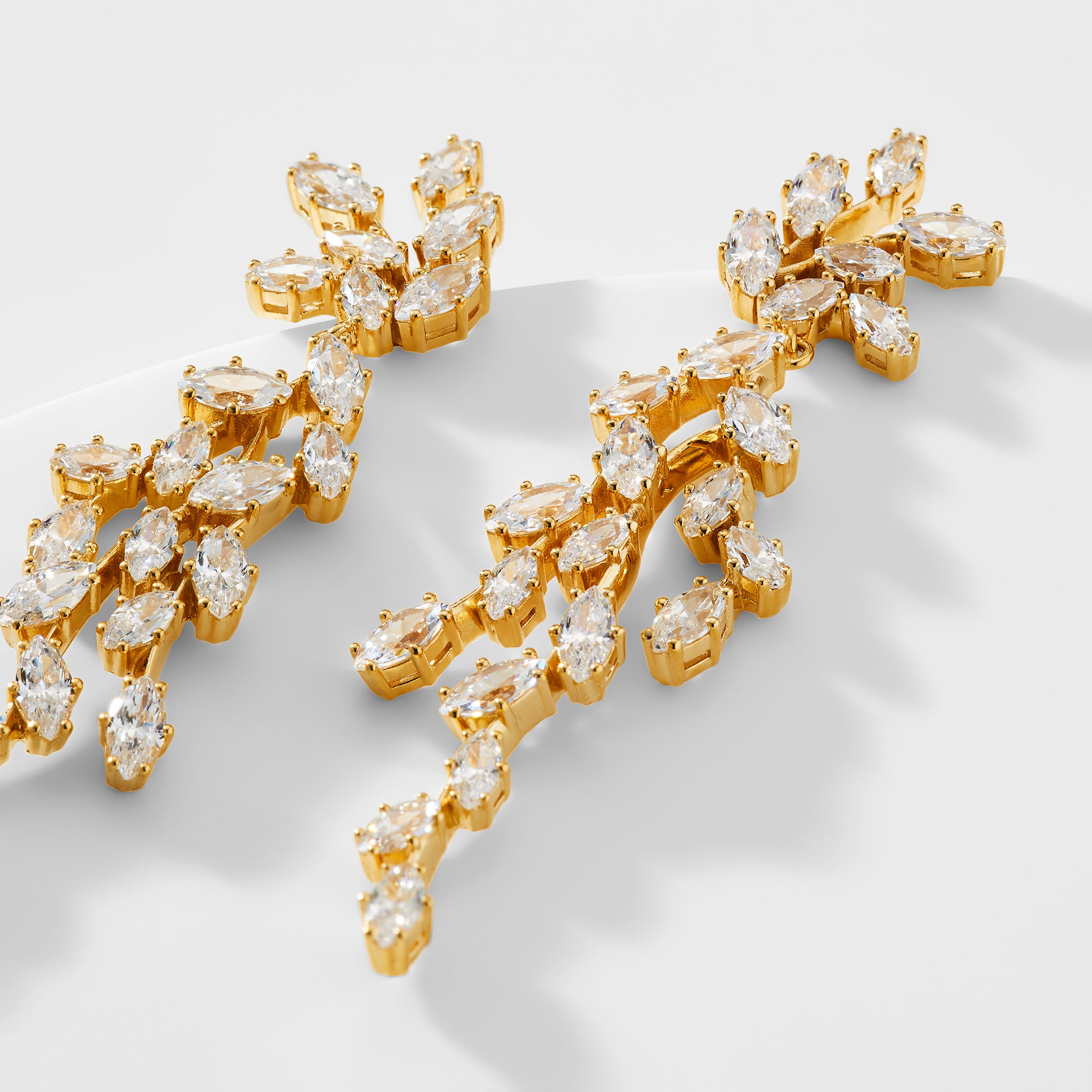 VOW DRAMA MARQUISE CZ EARRINGS