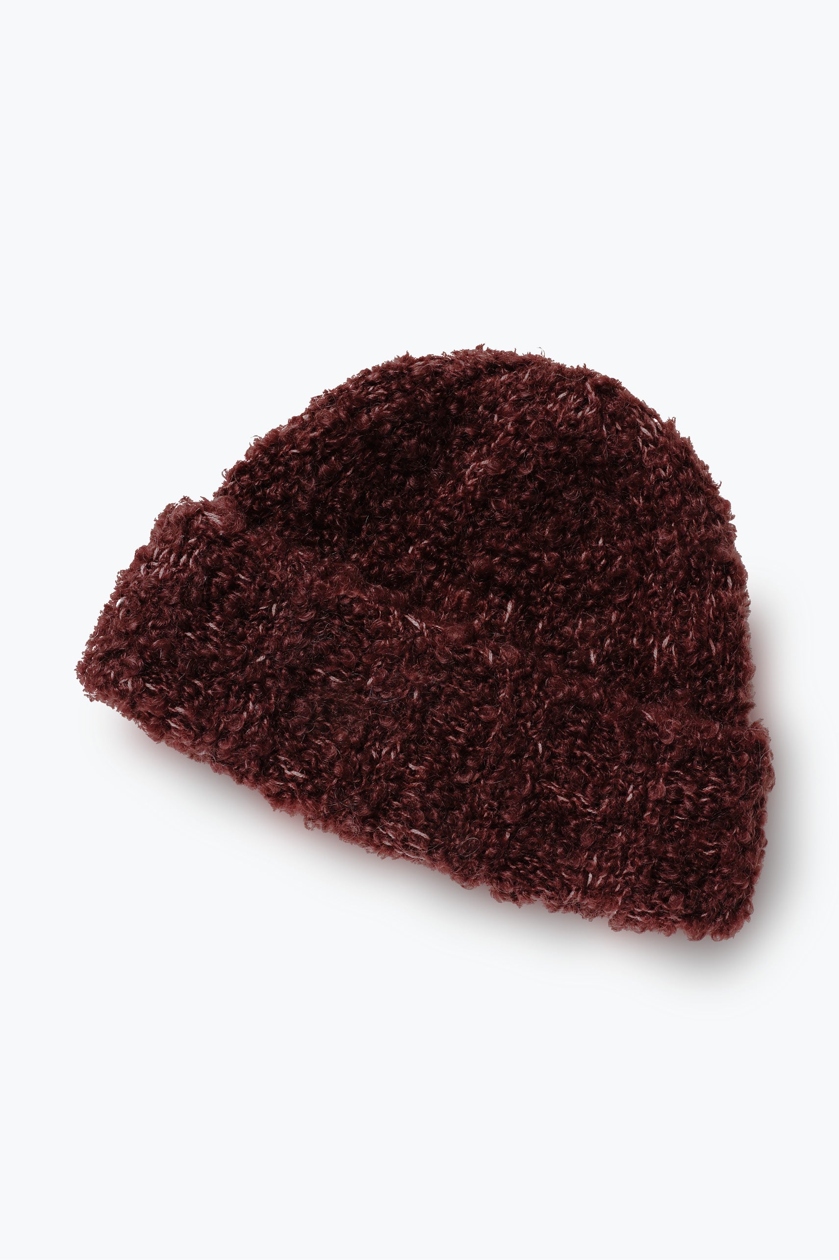 Watch Cap (Burgundy Mohair Wool Silk)