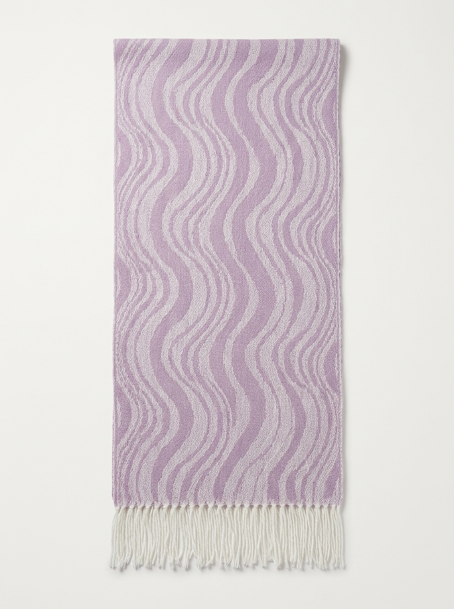 Wave Scarf (Lavender Merino Wool)