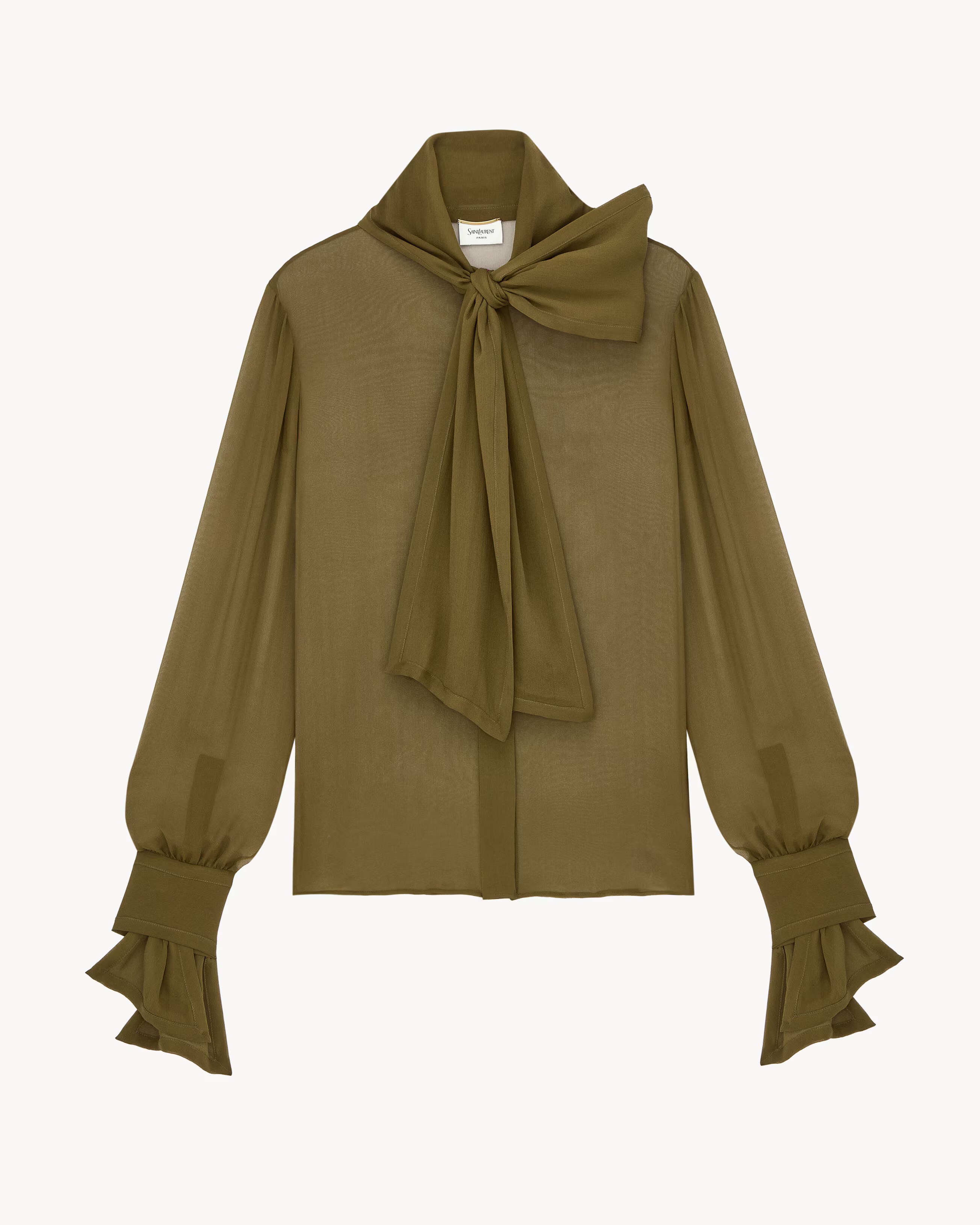 Lavalliere Blouse in Silk Crepe Muslin